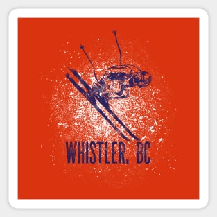 Whistler British Columbia BC Canada Downhill Skier Sticker